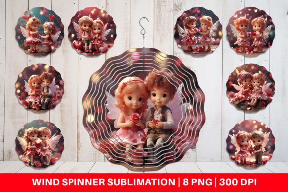 Download Wind Spinner Valentine Love Fairies - Premium Resources