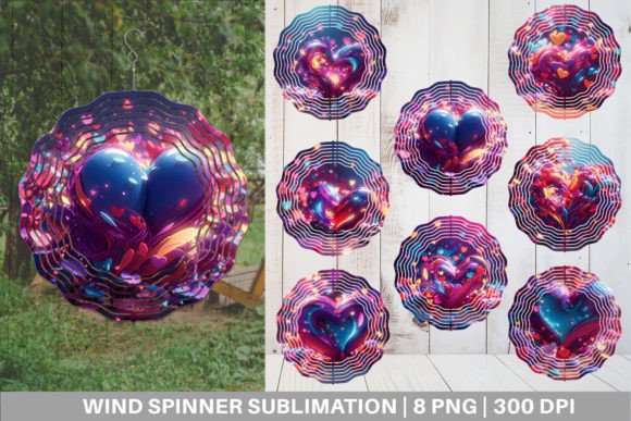 Download Wind Spinner 3D Vibrant Love - Premium Bundle